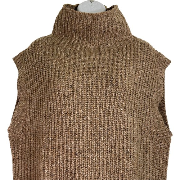 NWOT Polo Ralph Lauren Brown Wool Blend Tunic Sweater Small Petite - Picture 3 of 10